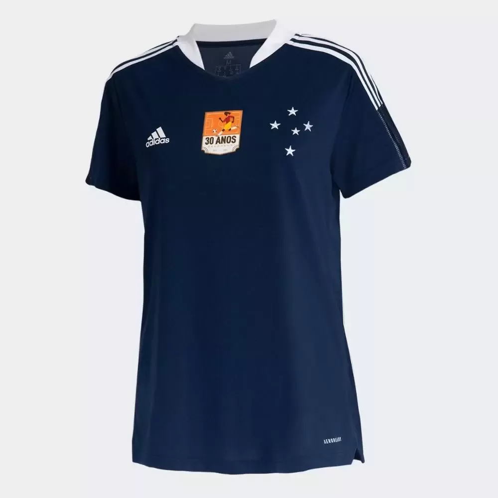 [C. Ouro / App] Camisa Cruzeiro 30 Anos Da Copa Adidas Feminina